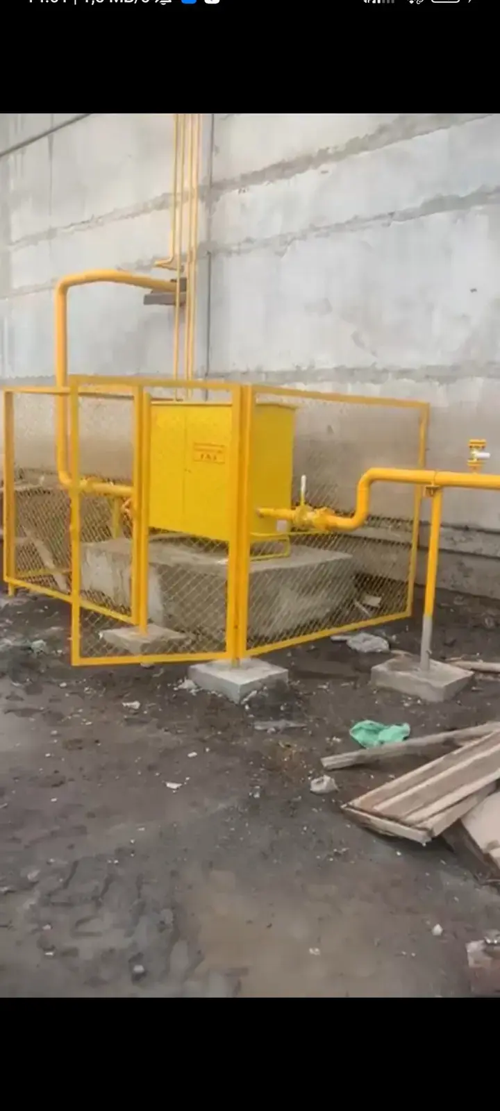 Газовый шкаф и узел учёта