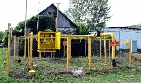 Газовый шкаф и узел учёта