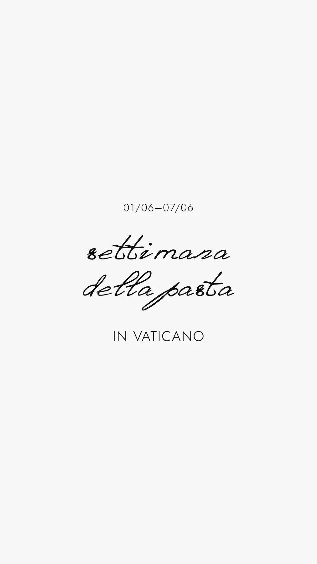 Сторис in Vaticano о неделе пасты