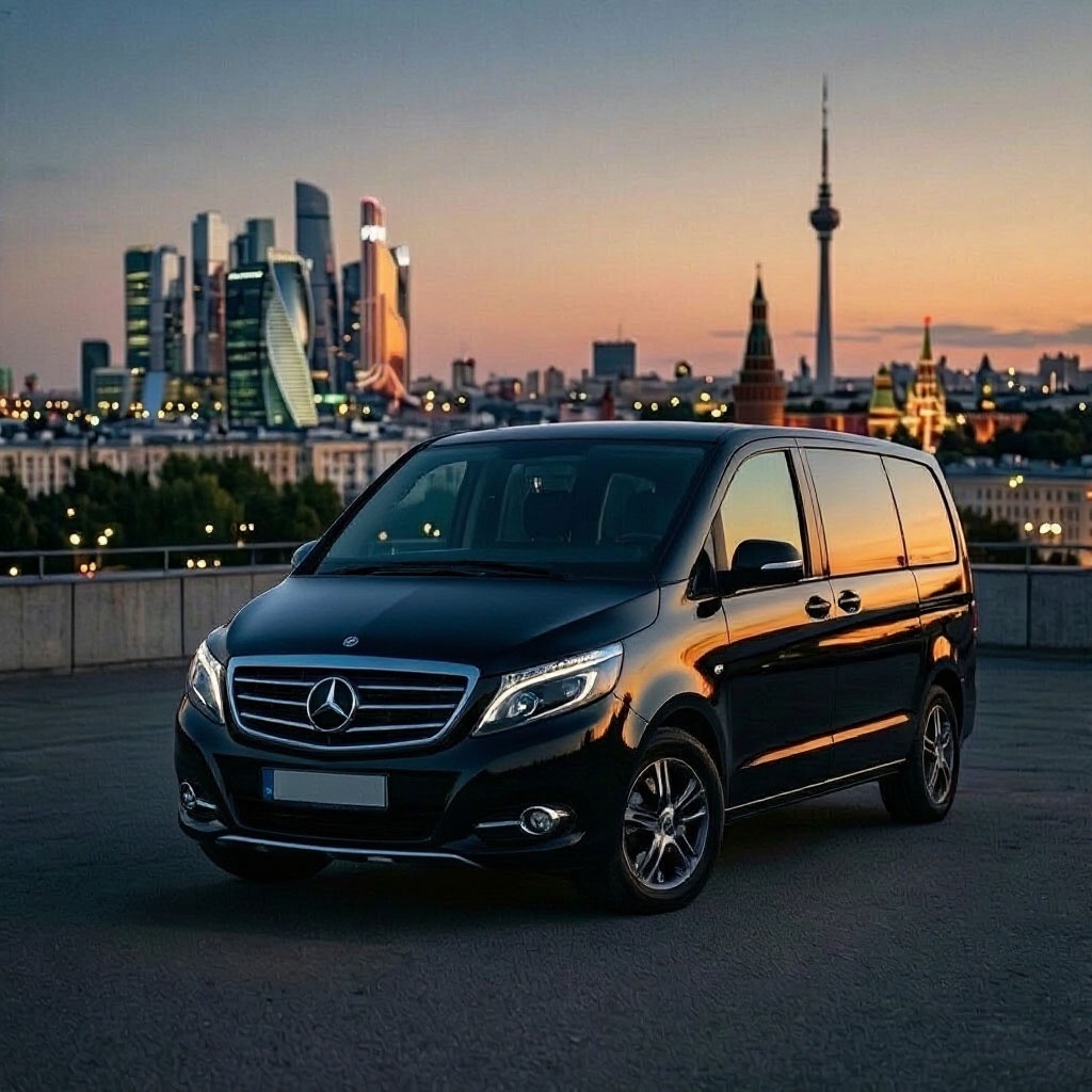 Mercedes-Benz V-Class — экстерьер ночью в Москве