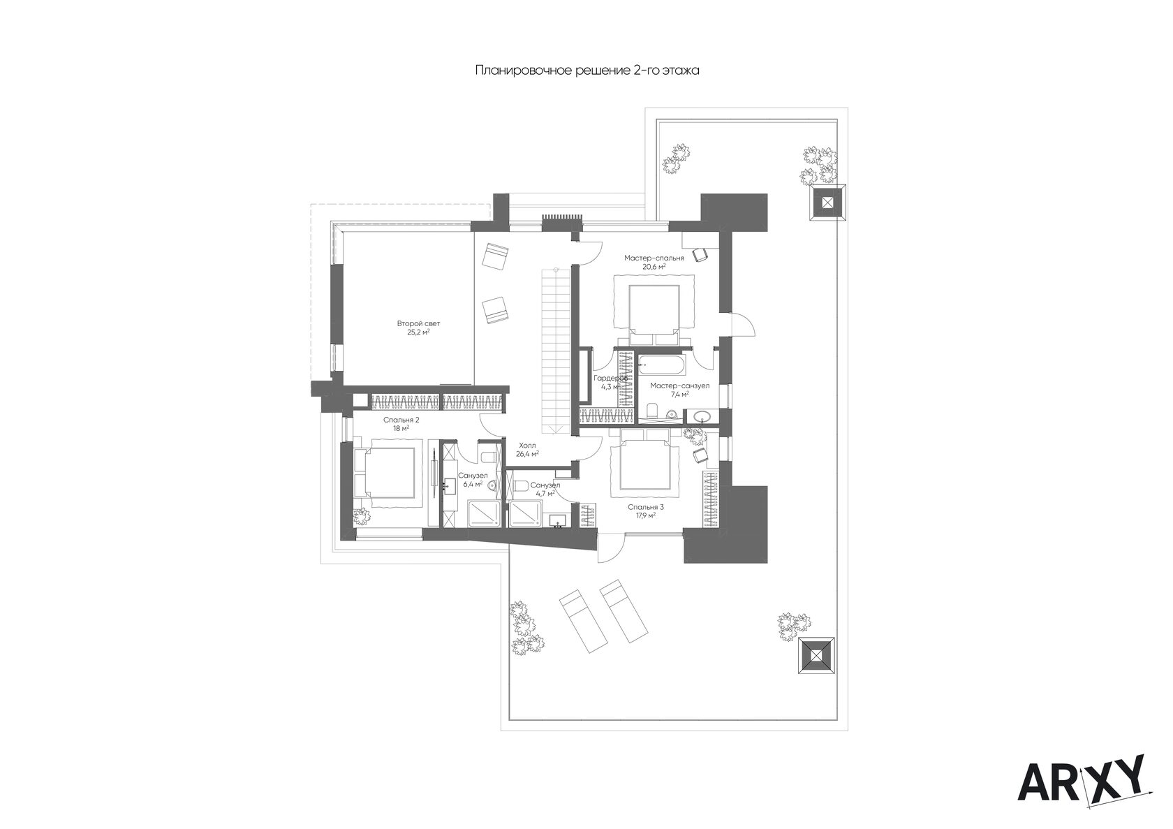 BELMONT — планировка 2 этажа