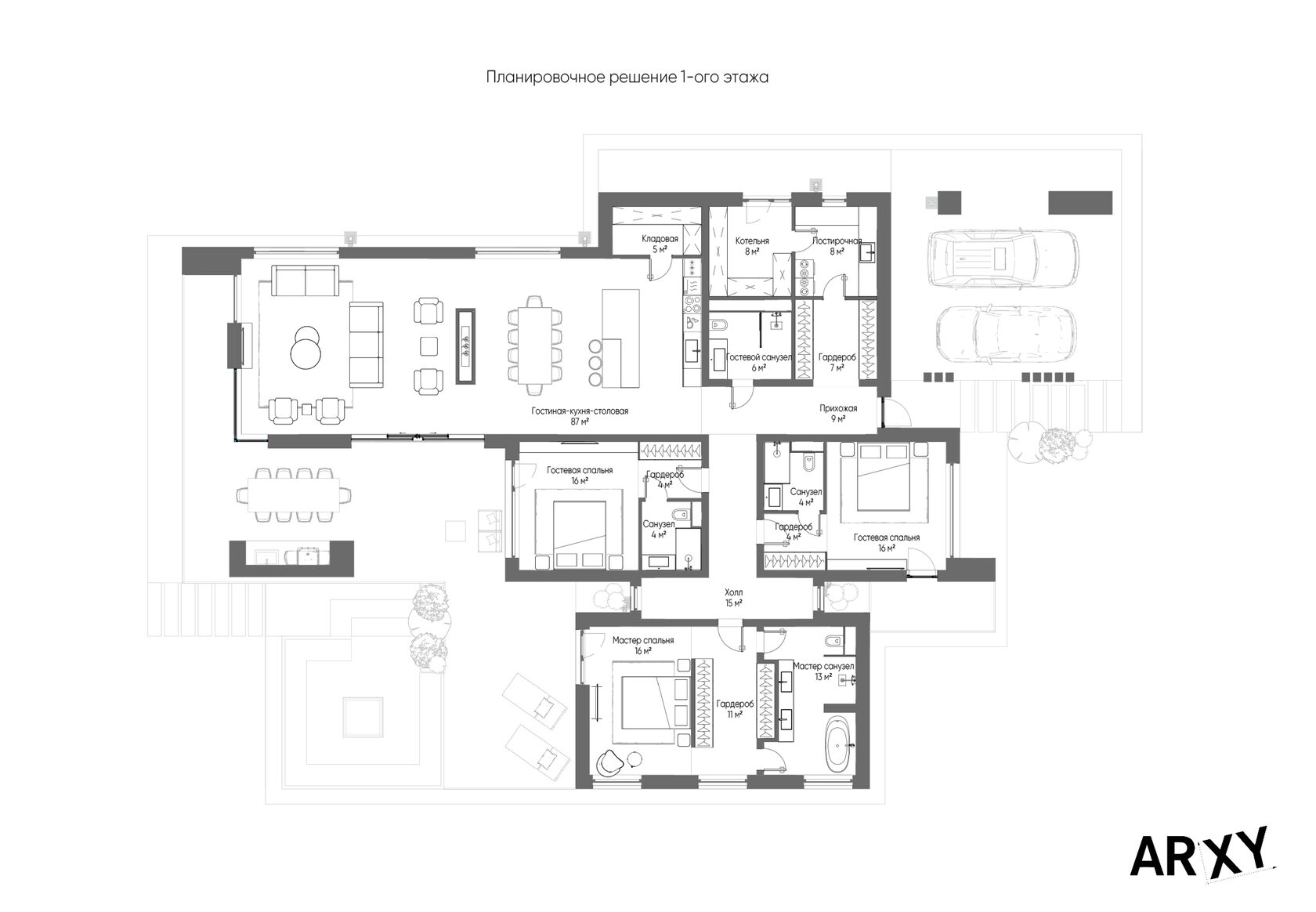 CEDAR — планировка 1 этажа