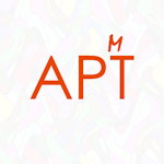 логотип галереи Арт-Матрица который объединяет все видео посты #artmatrix с изображением на светлом фоне с абстрактным цветным рисунком заглавных букв АРТ и маленькой буквы М над буквой Т в красном или черном цвете шрифта