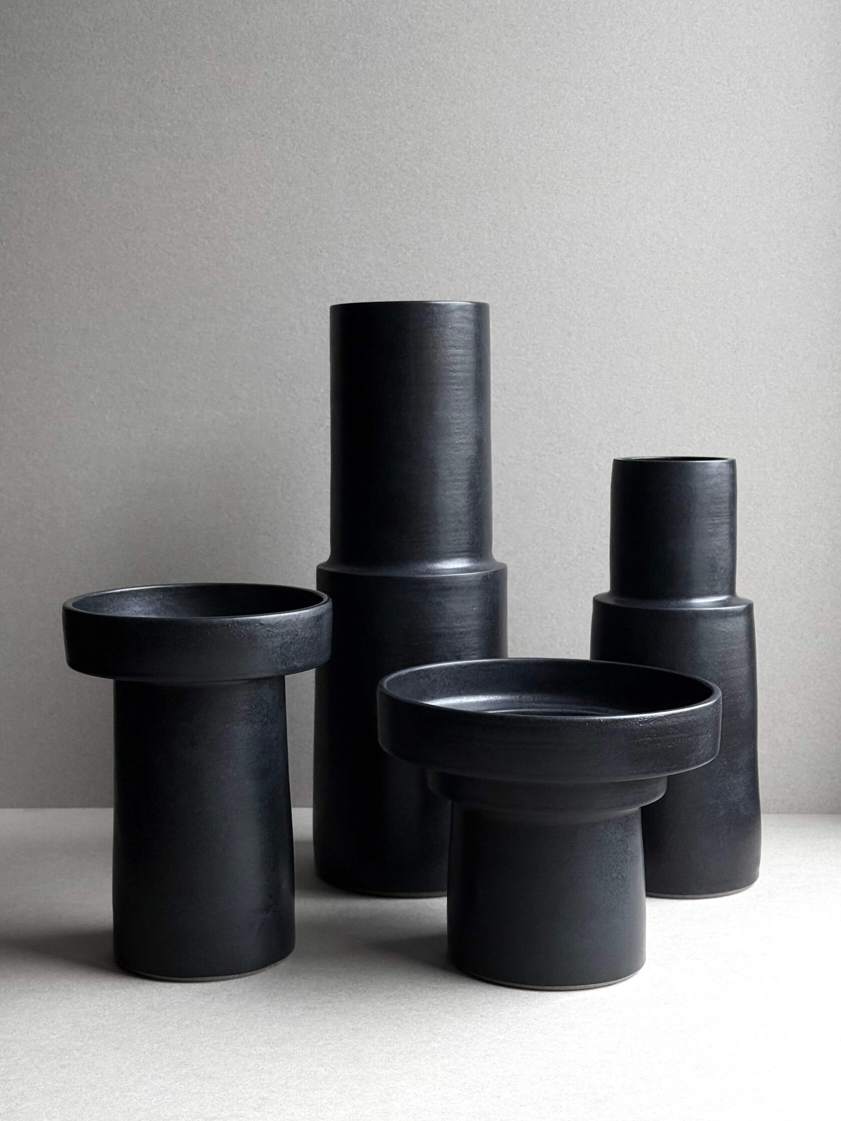 Черная керамические вазы DDOK ceramics
