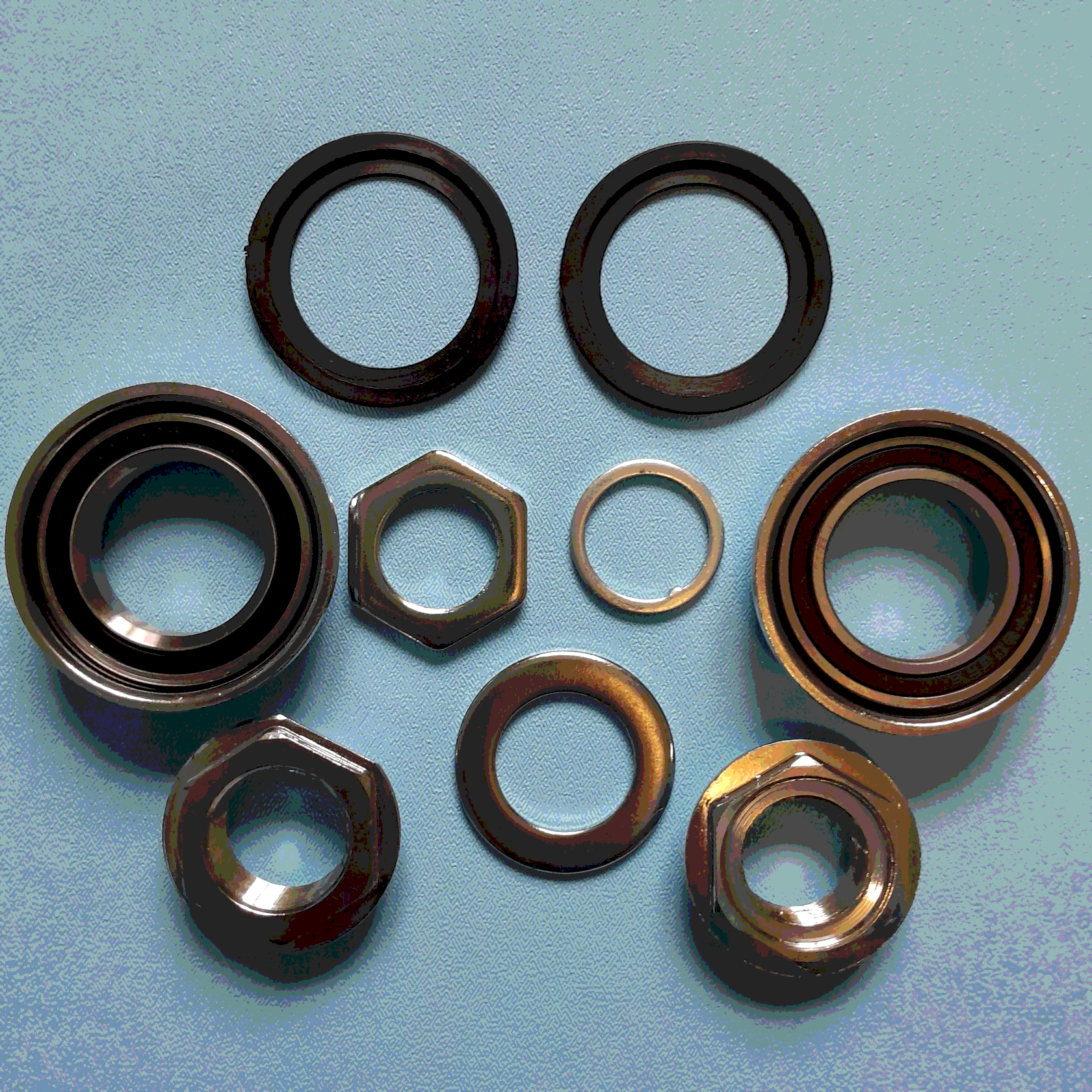 Набор промышленных подшипников и чашек для каретки 51.5мм USA / Американка