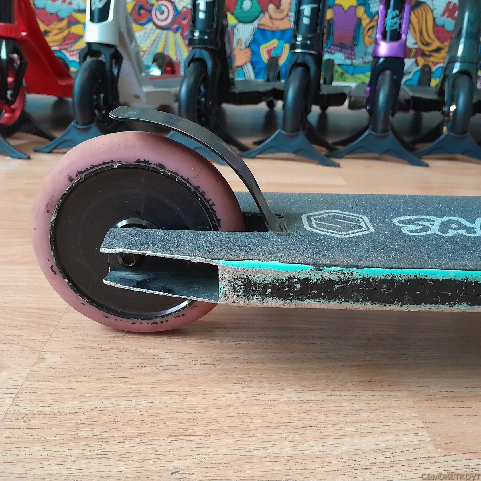 Plank 360 бу трюковой самокат