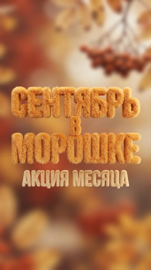 Сентябрь в Морошке — акция месяца