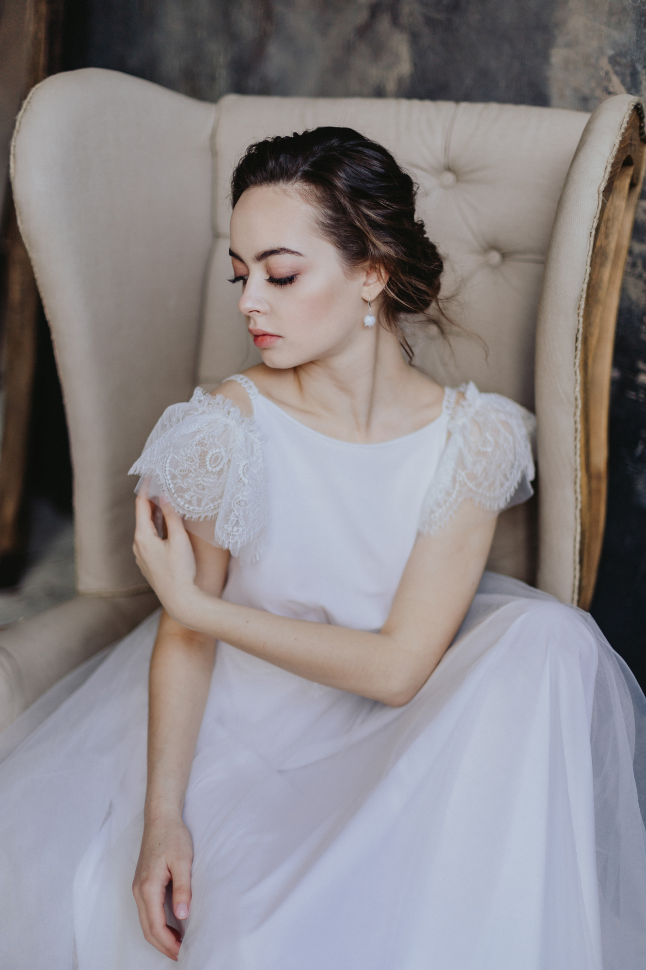 Платье невесты в стиле рустик