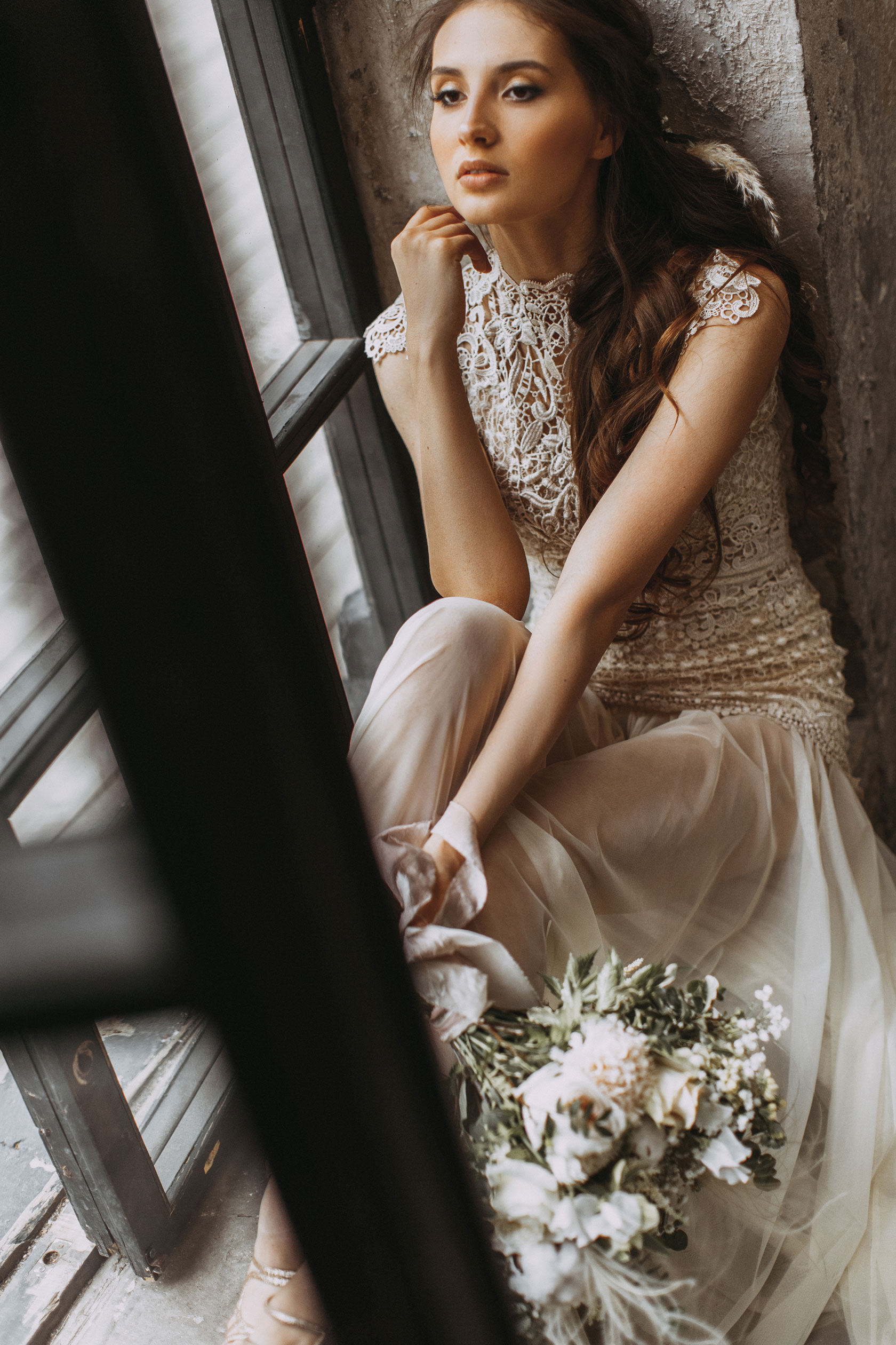 Винтажное свадебное платье