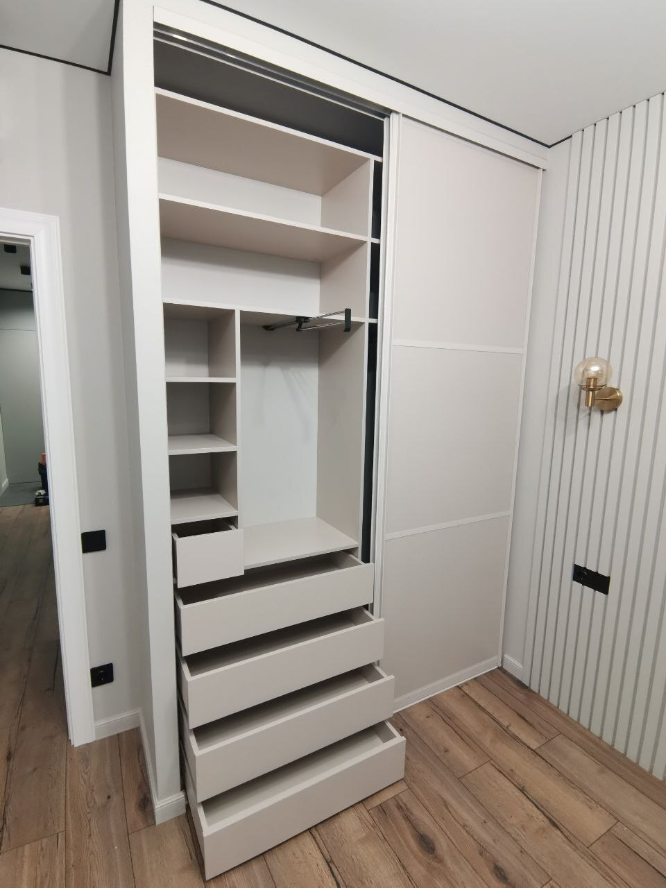 Гардеробная спальня шкаф купе на заказ , наполнение