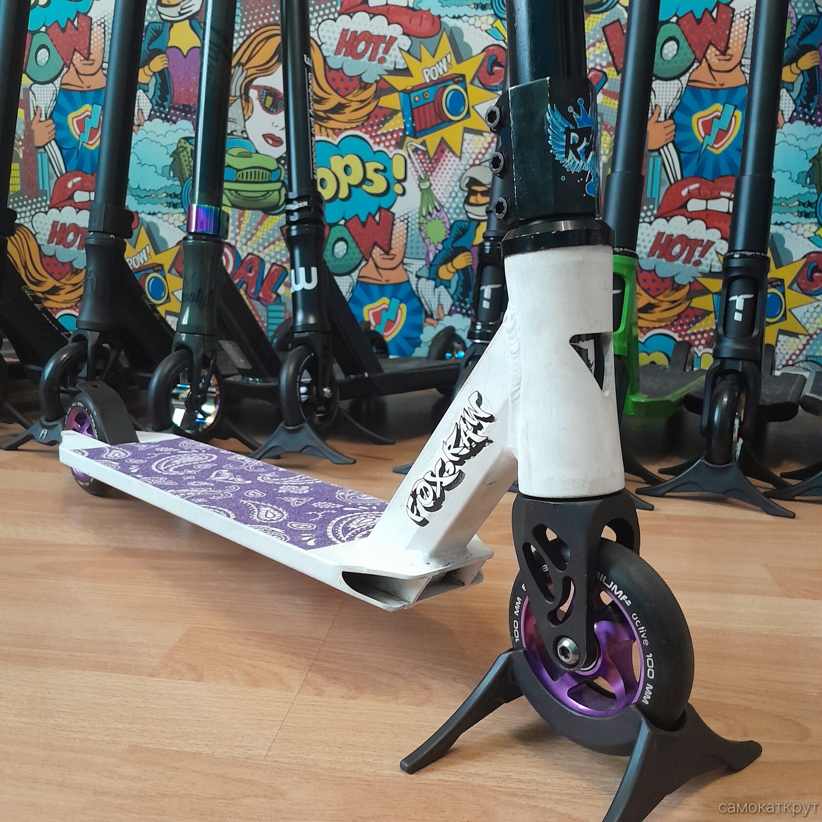 Fox raw бу трюковой самокат