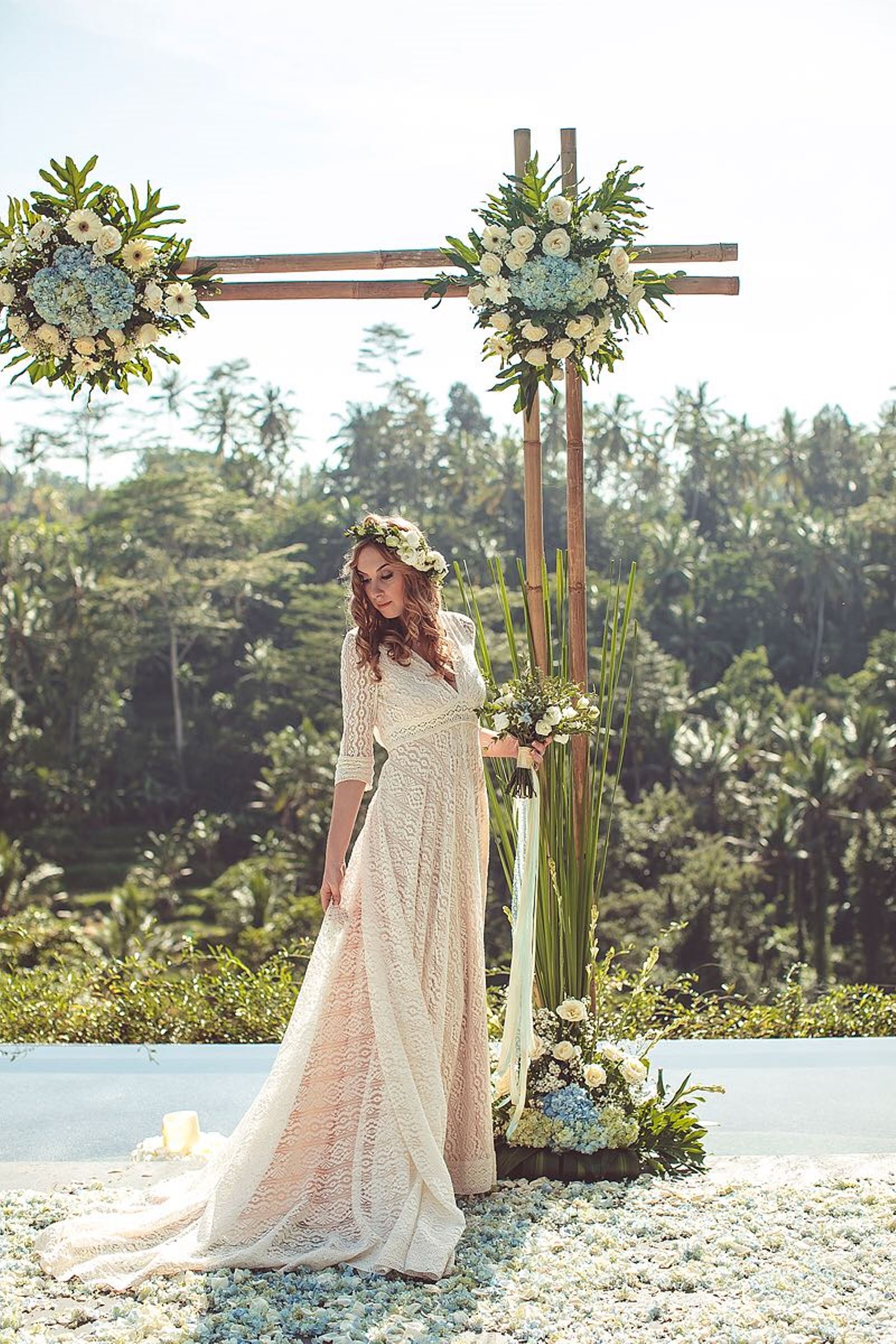 Свадебное платье рустик