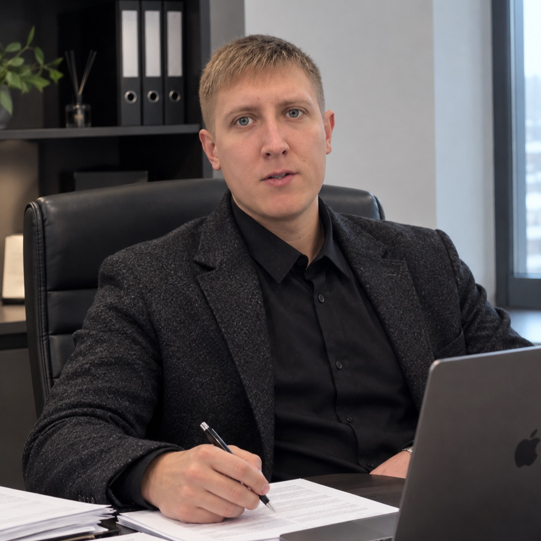 Юрист работает с документами дела