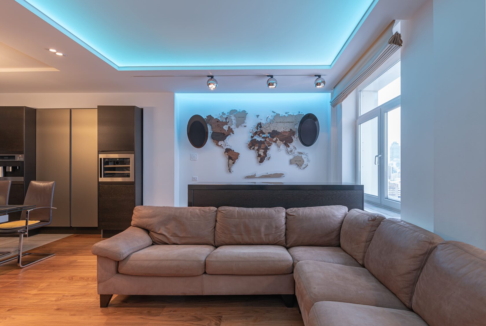 Дизайнерский ремонт премиум-класса, Свердловская область Дизайнерский ремонт интерьера — кухня-гостиная