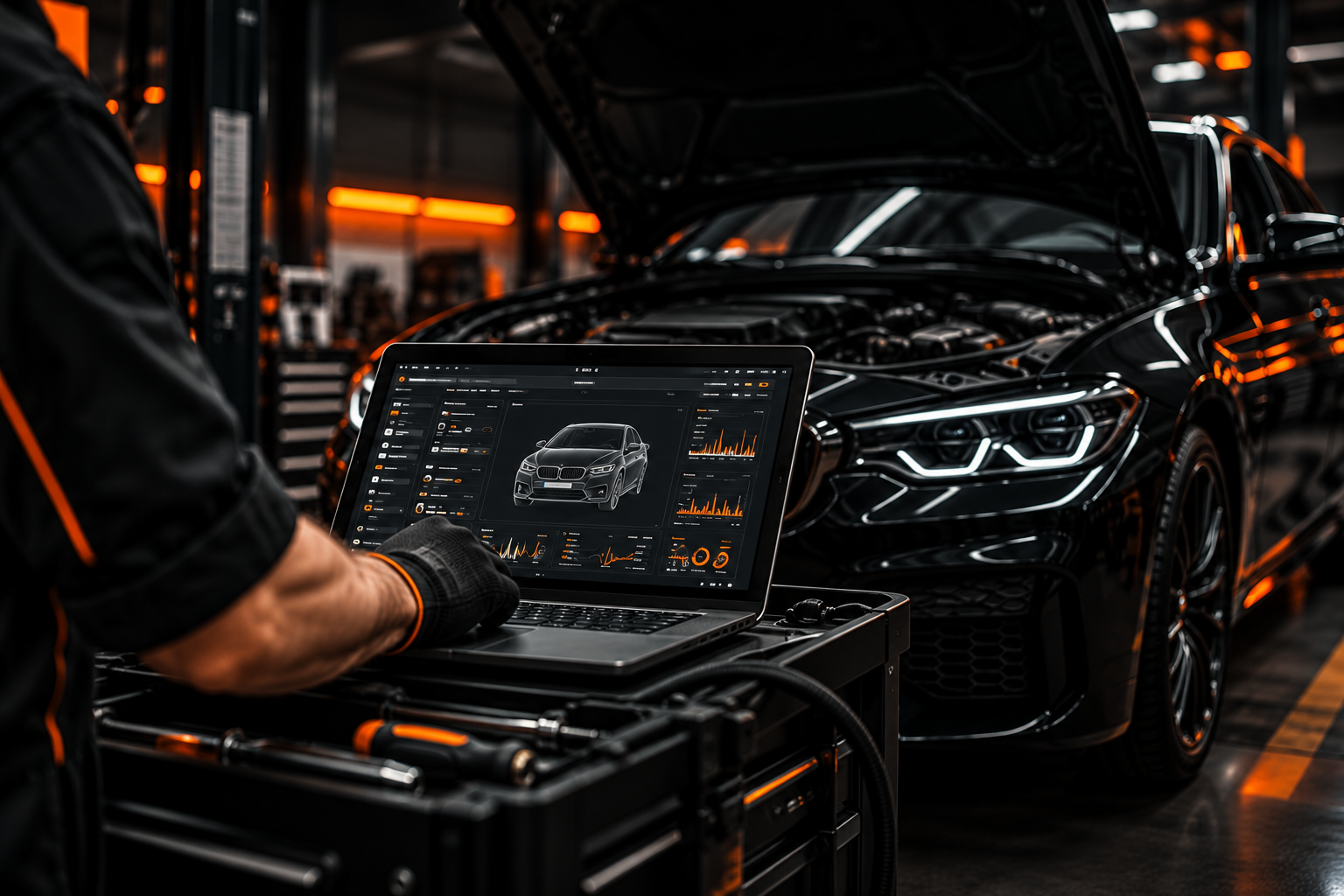 Диагностика автомобиля в автосервисе AutoHub в Туле