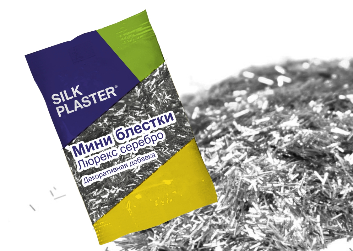  Декоративная добавка серебряные палочки