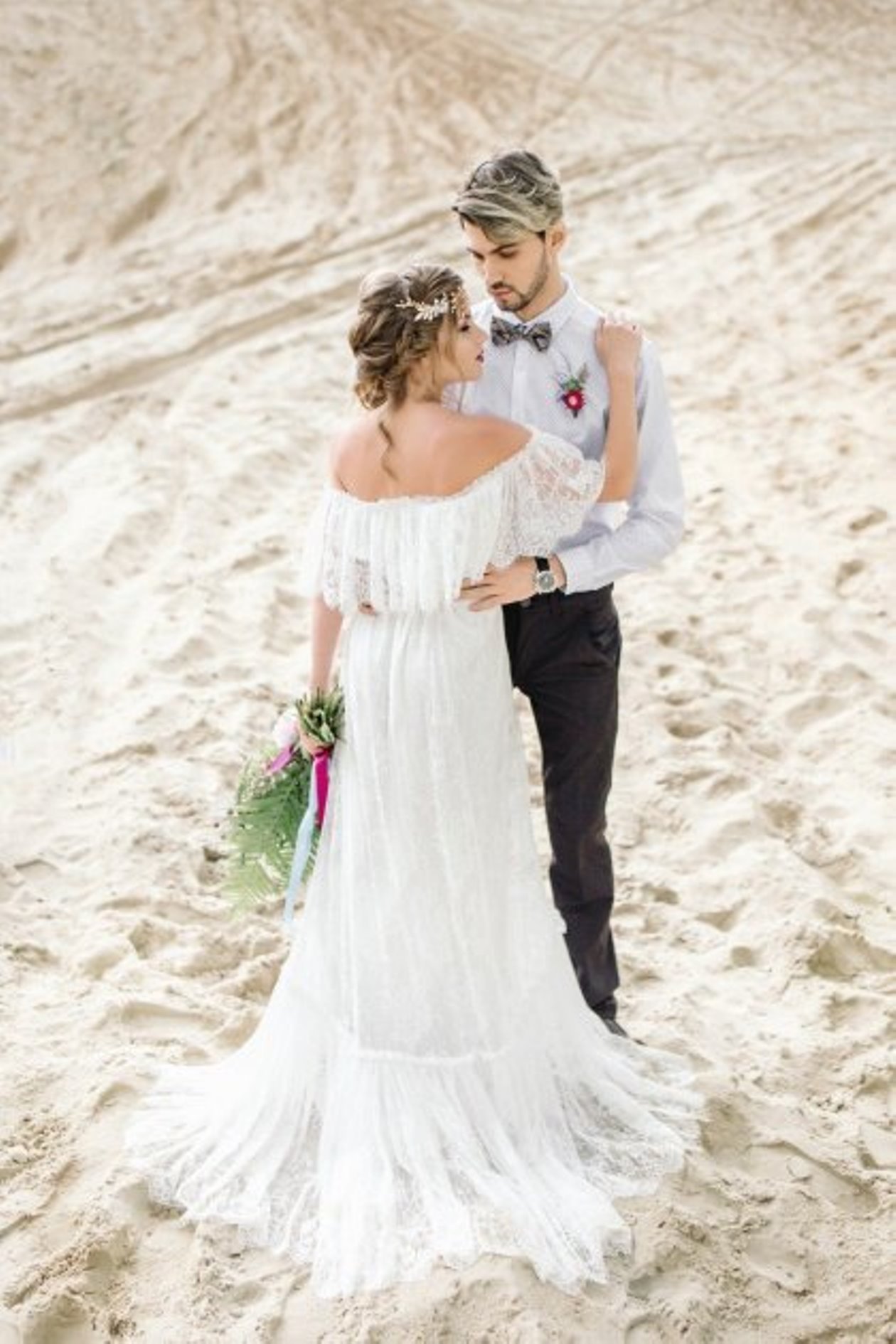 Платье свадебное хиппи