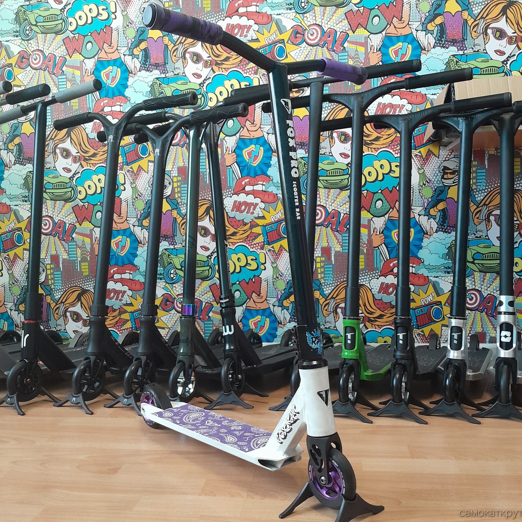 Fox raw бу трюковой самокат