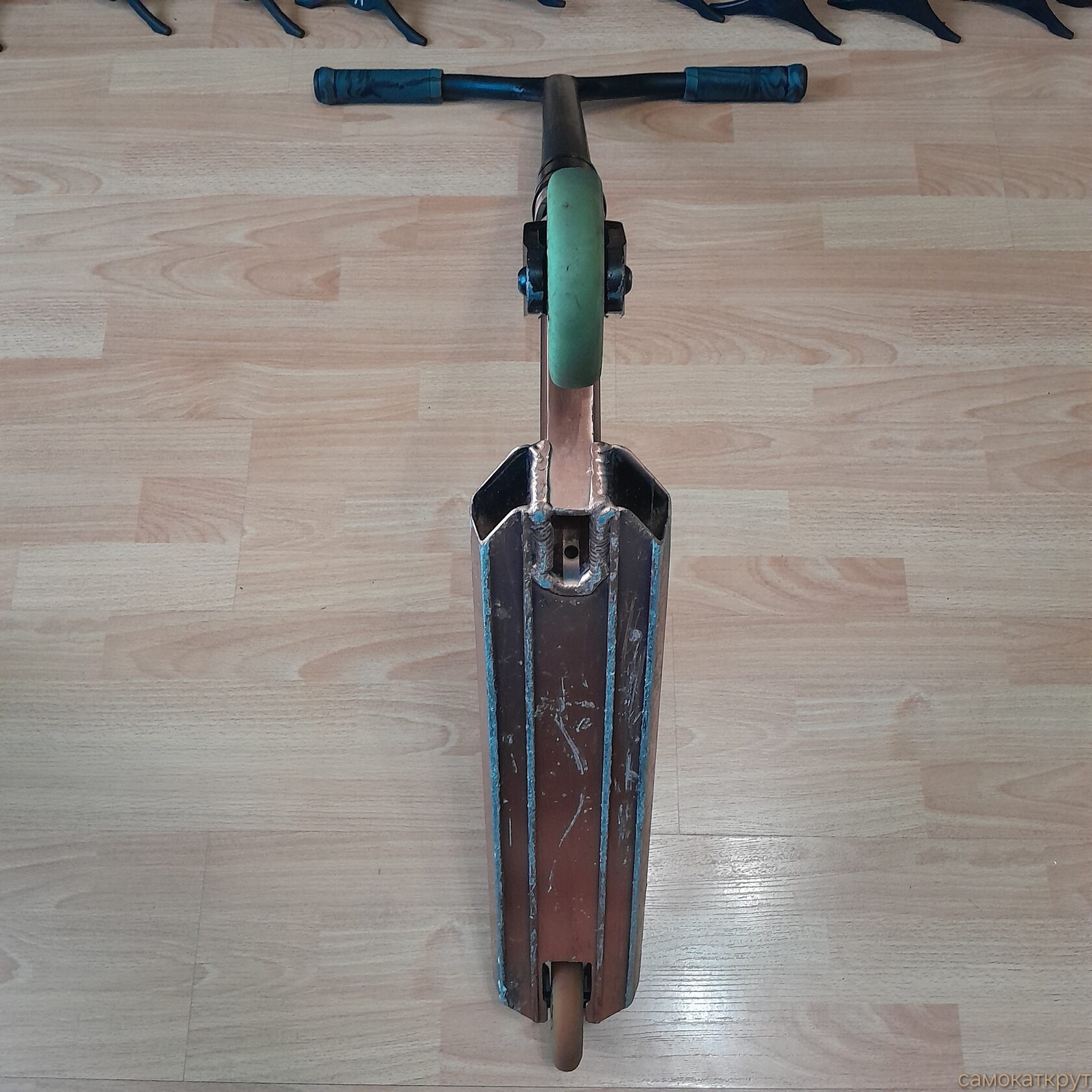 Oxelo mf1.8 медный бу трюковой самокат