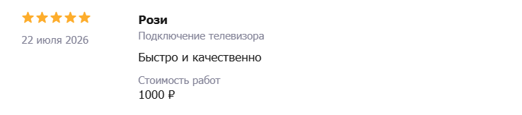Отзыв — Рози: Подключение телевизора