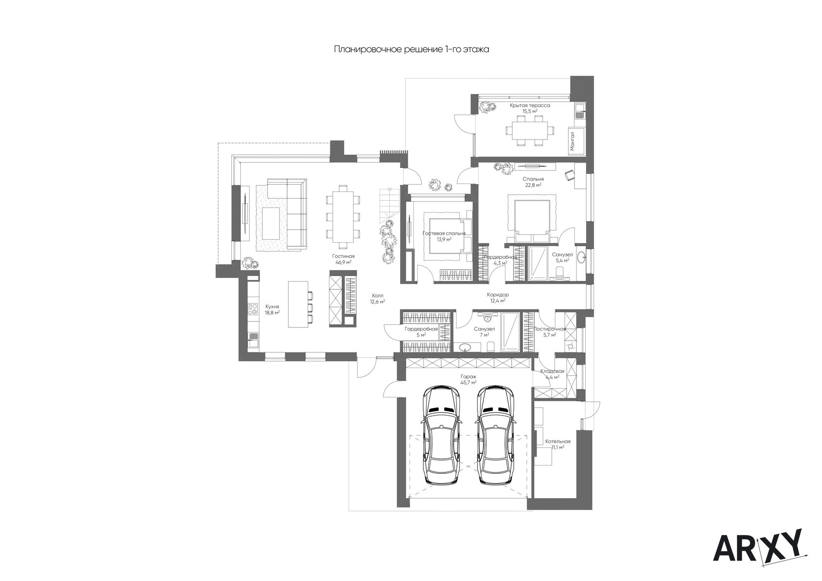 BELMONT — планировка 1 этажа