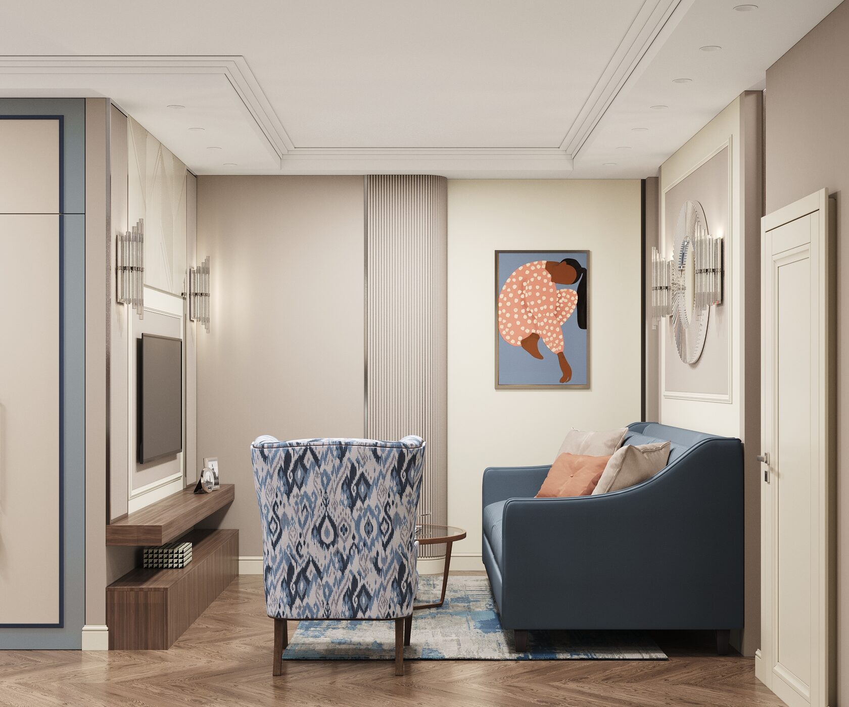Трёхкомнатная квартира в ЖК «Sky House», вид 4