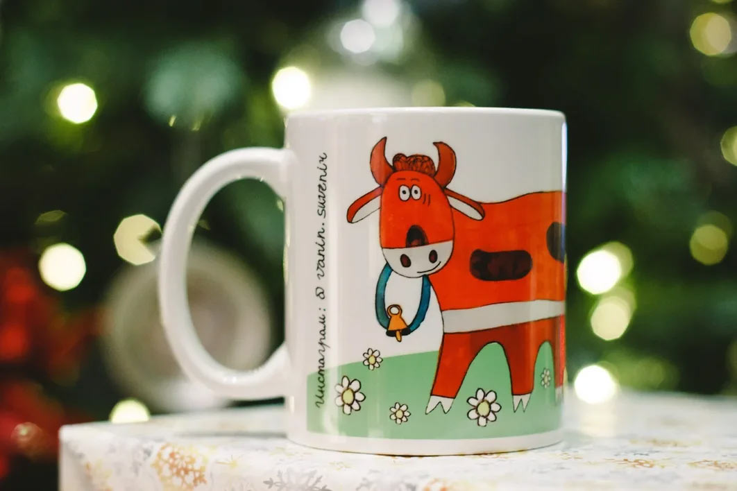 кружка с коровой