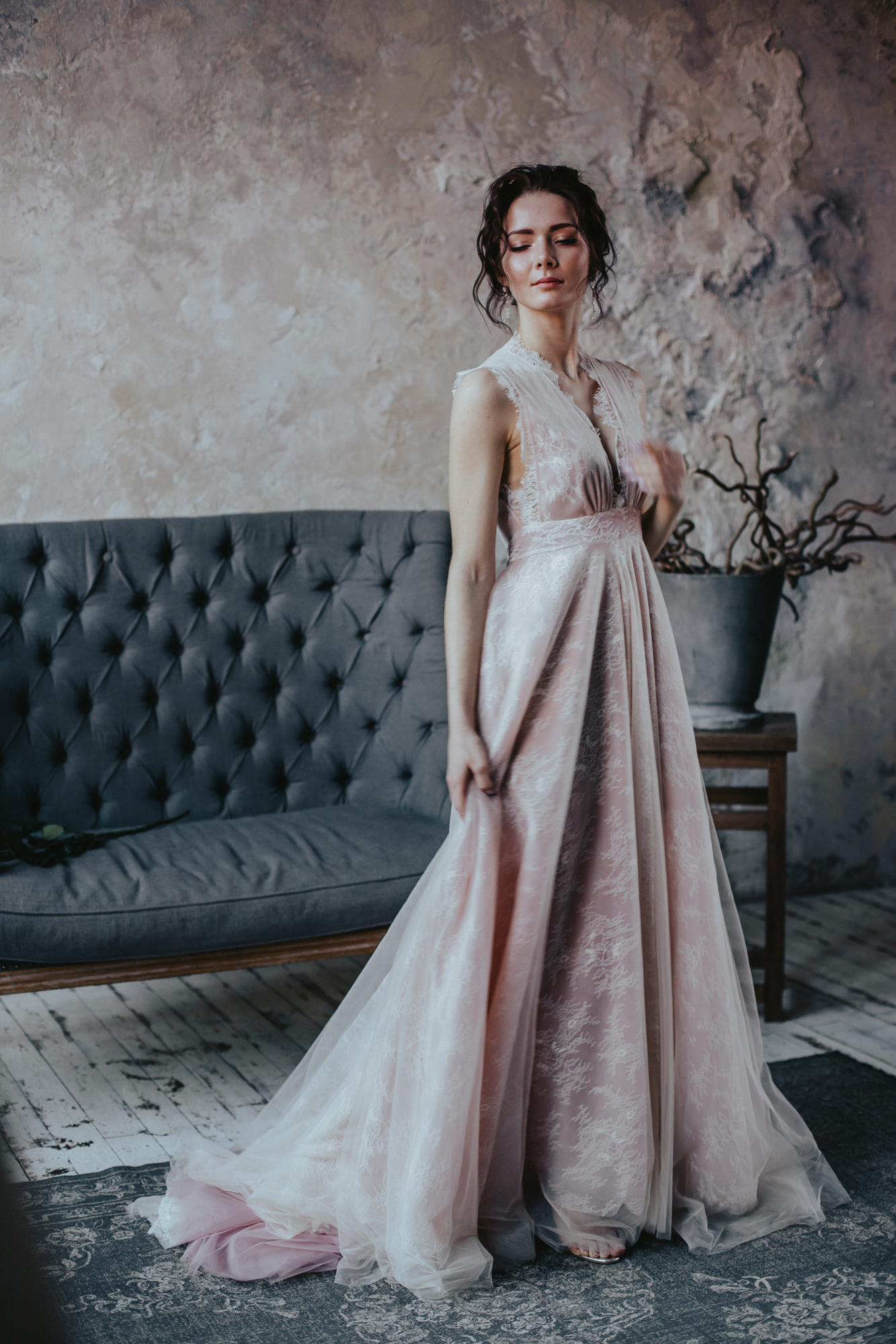 Винтажное платье невесты