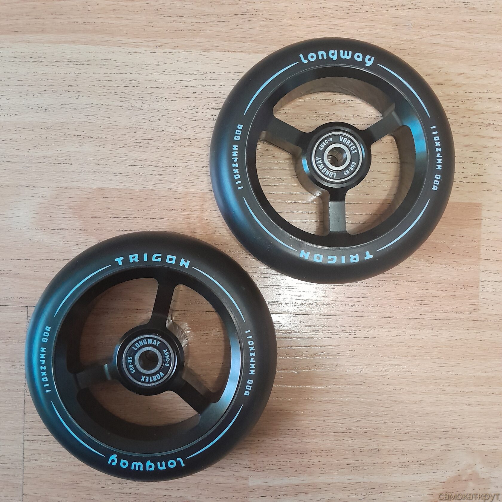 Колёса для самоката пара 110мм Longway Trigon черный