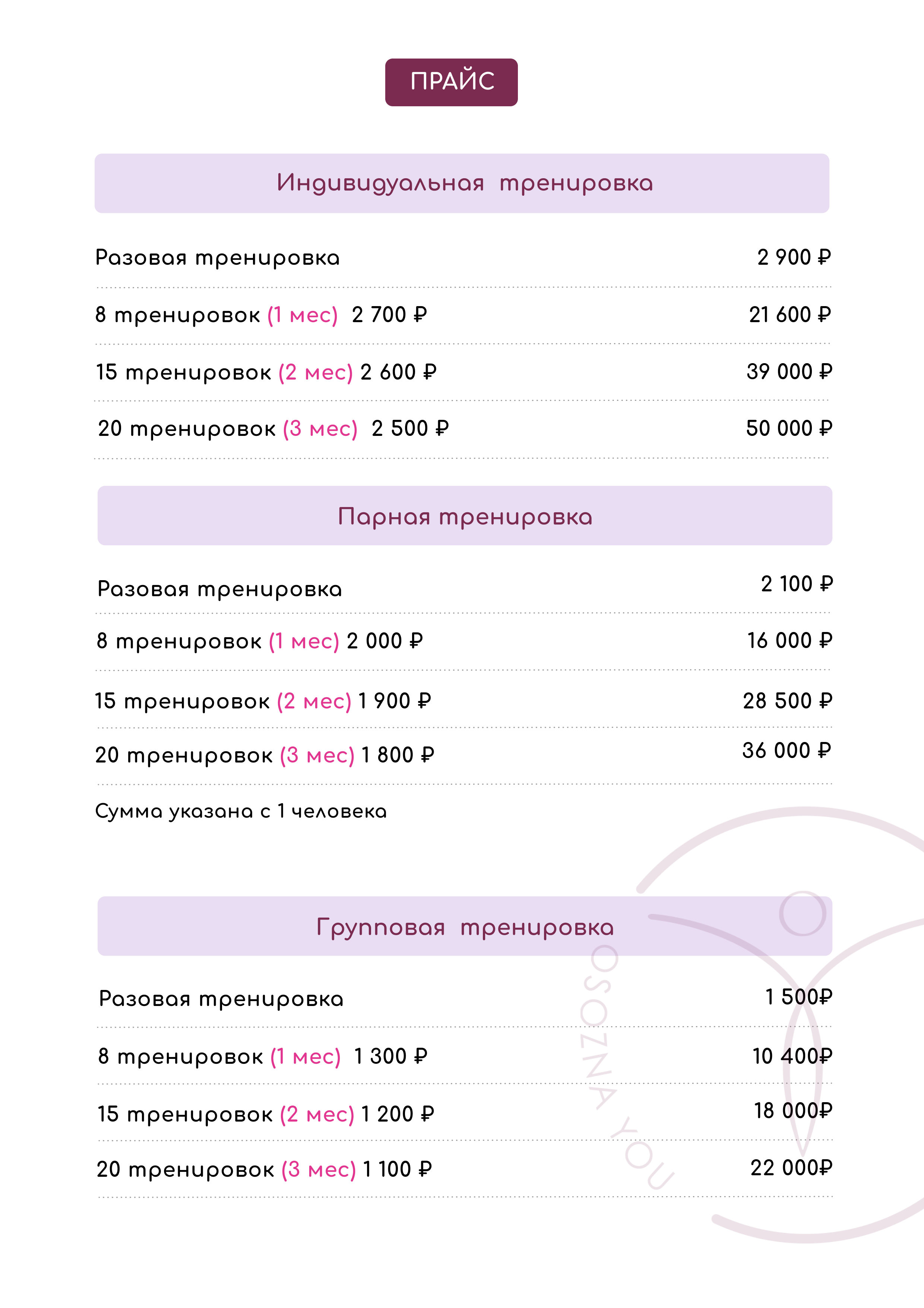 Прайс тренер высшей категории