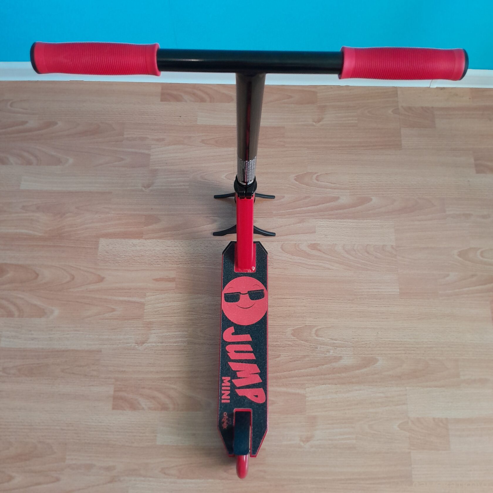 Трюковый самокат MINIJUMP детский красный