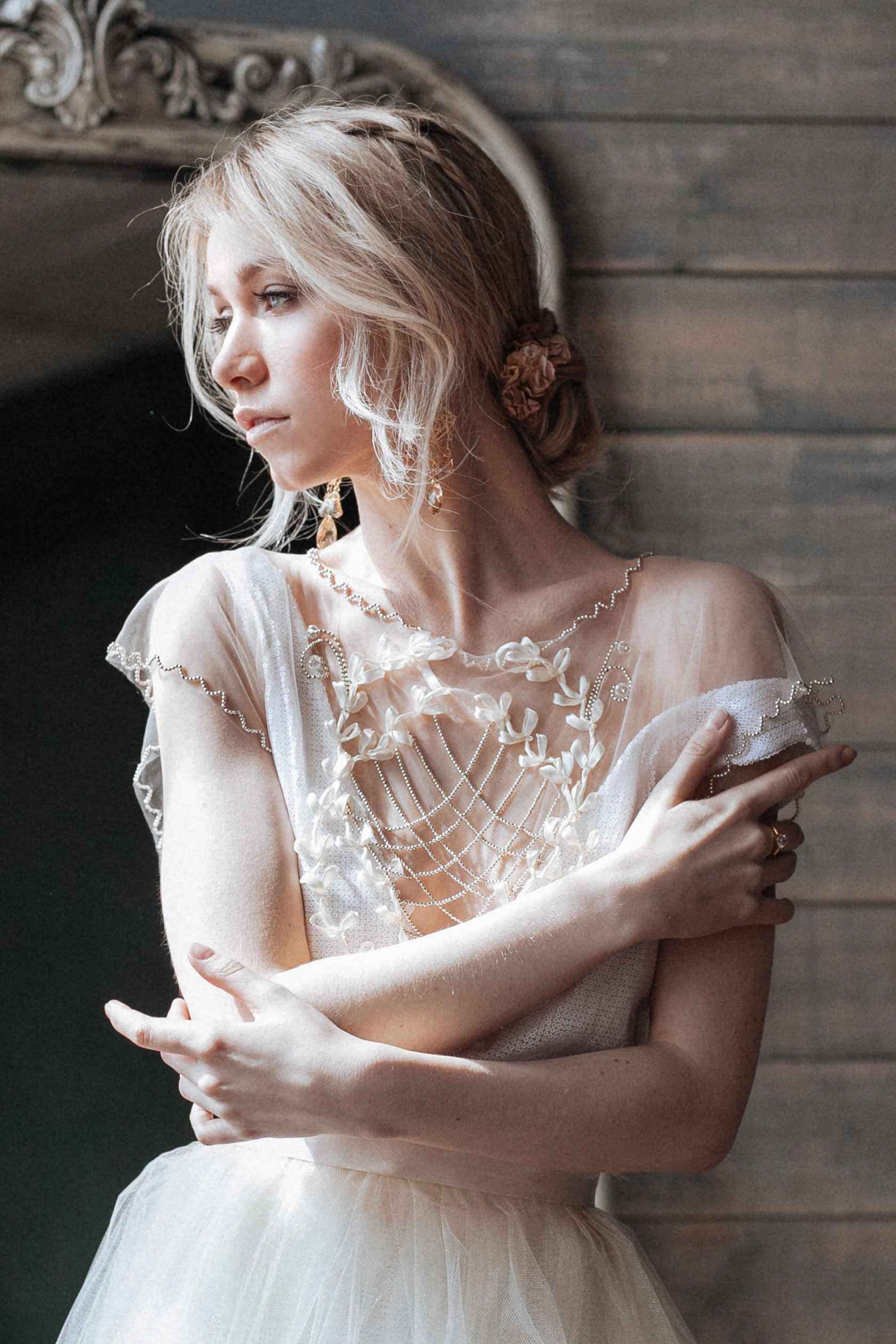 Платье невесты рустик