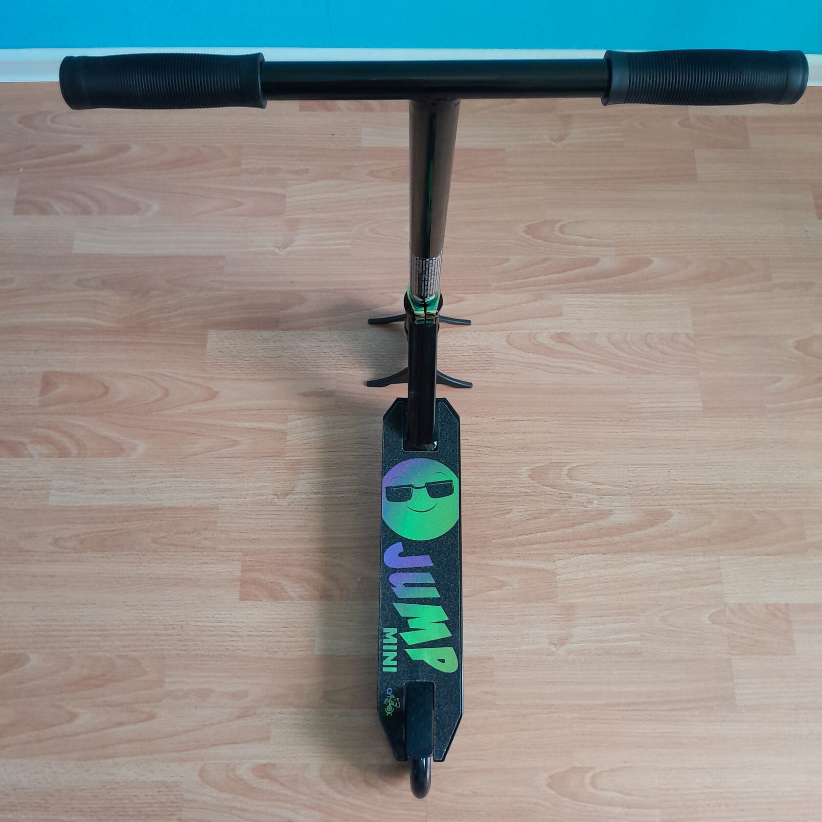 Трюковый самокат MINIJUMP детский чёрный