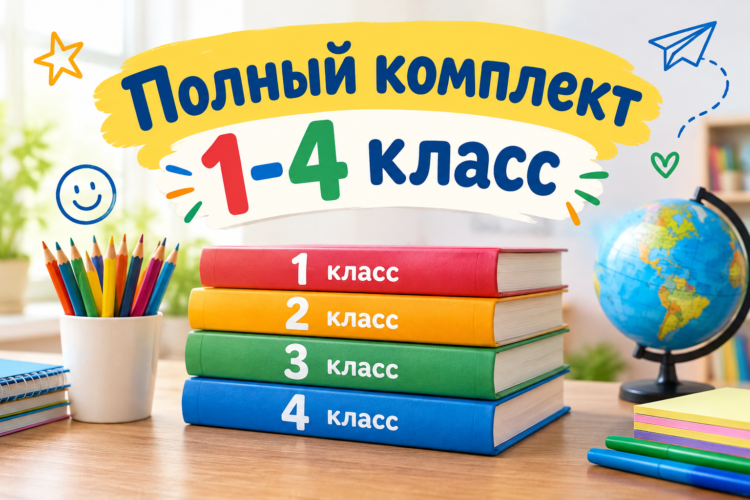 Распечатанные рабочие листы на столе учителя