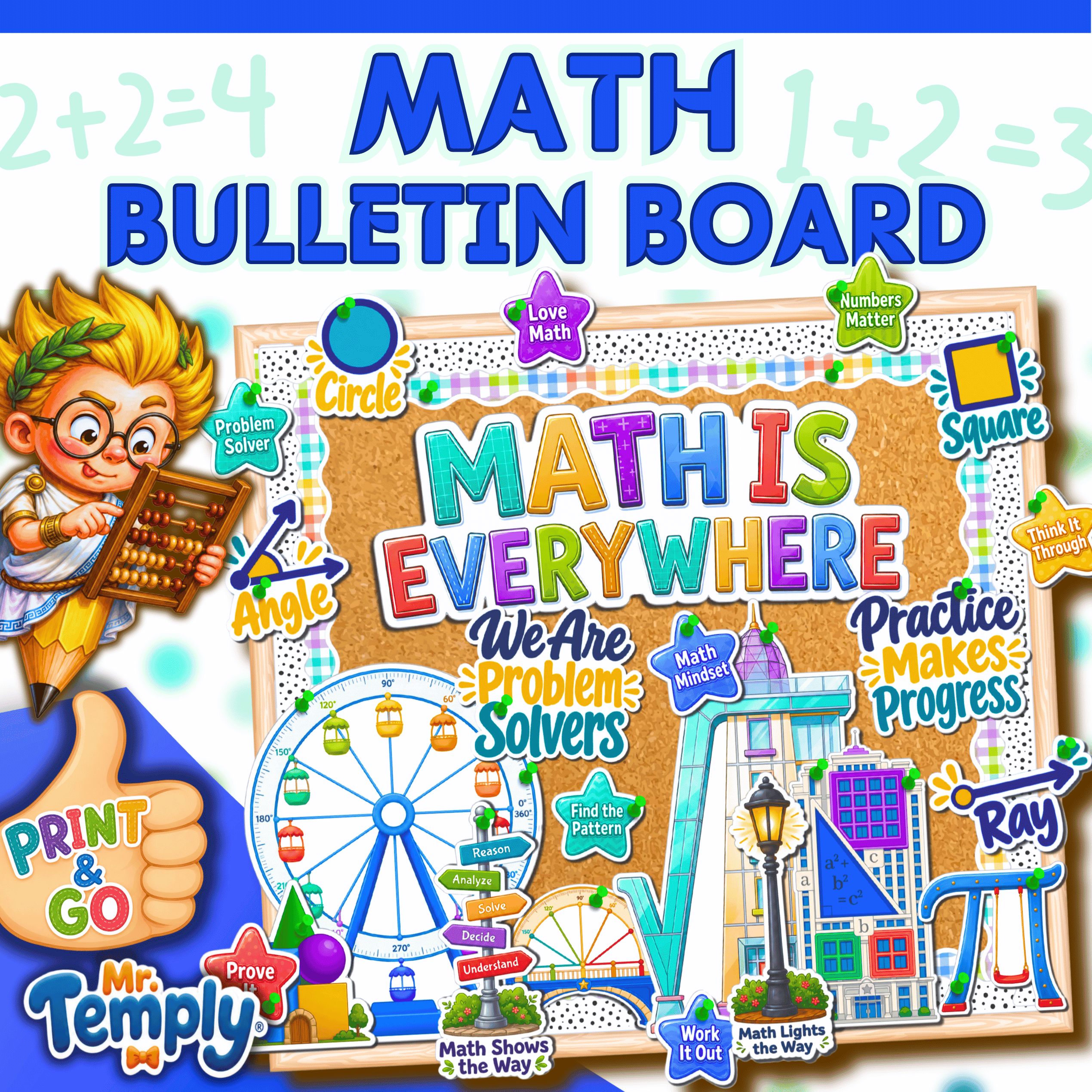 Math Is Everywhere bulletin board