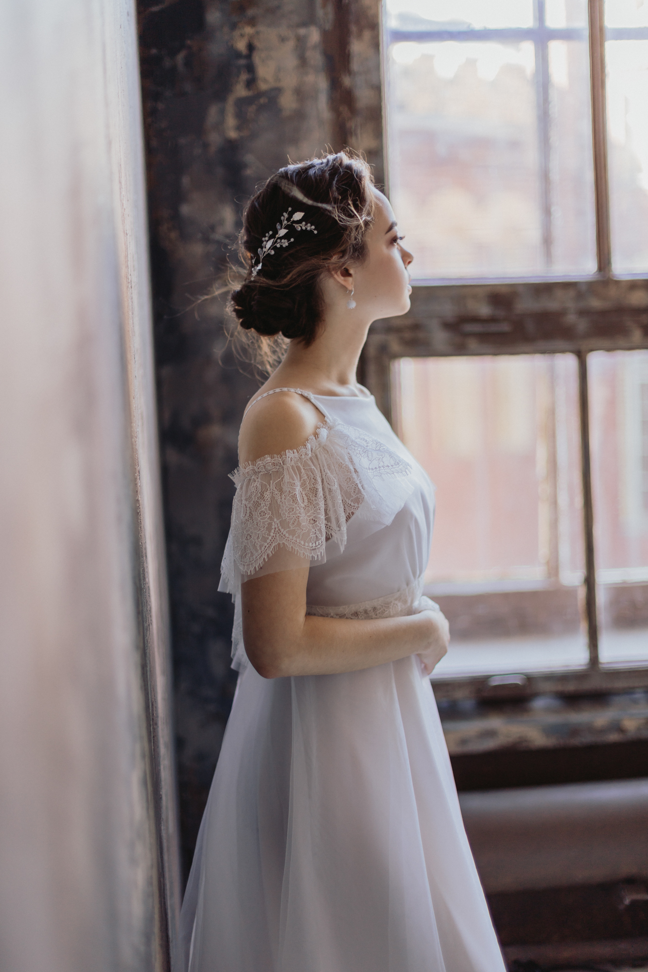 Свадебное платье рустик