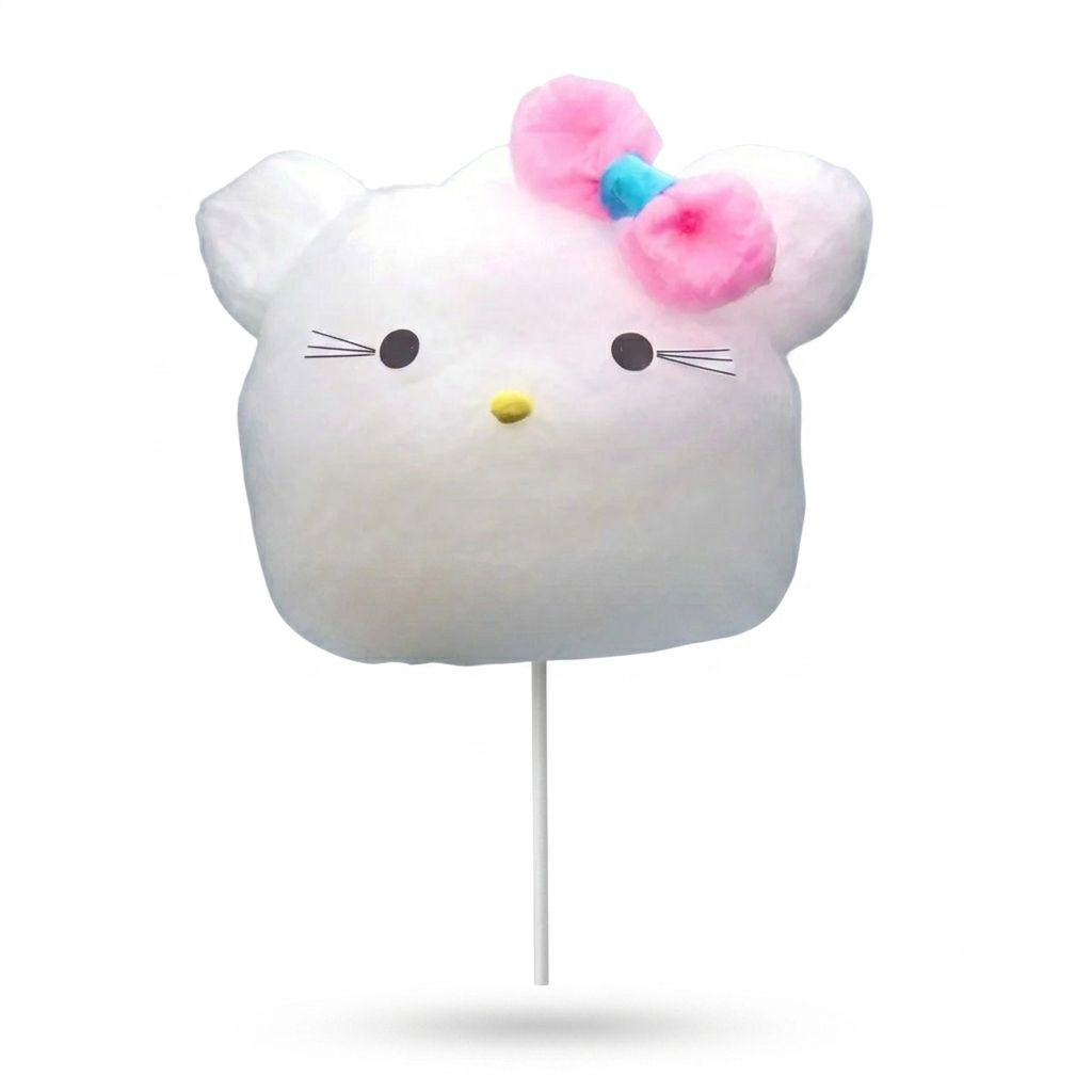 Hello Kitty из сладкой ваты