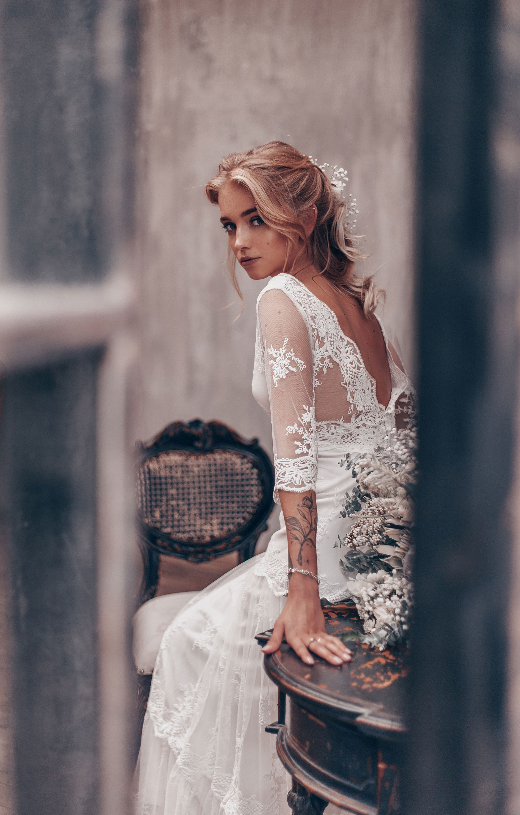 Винтажное свадебное платье