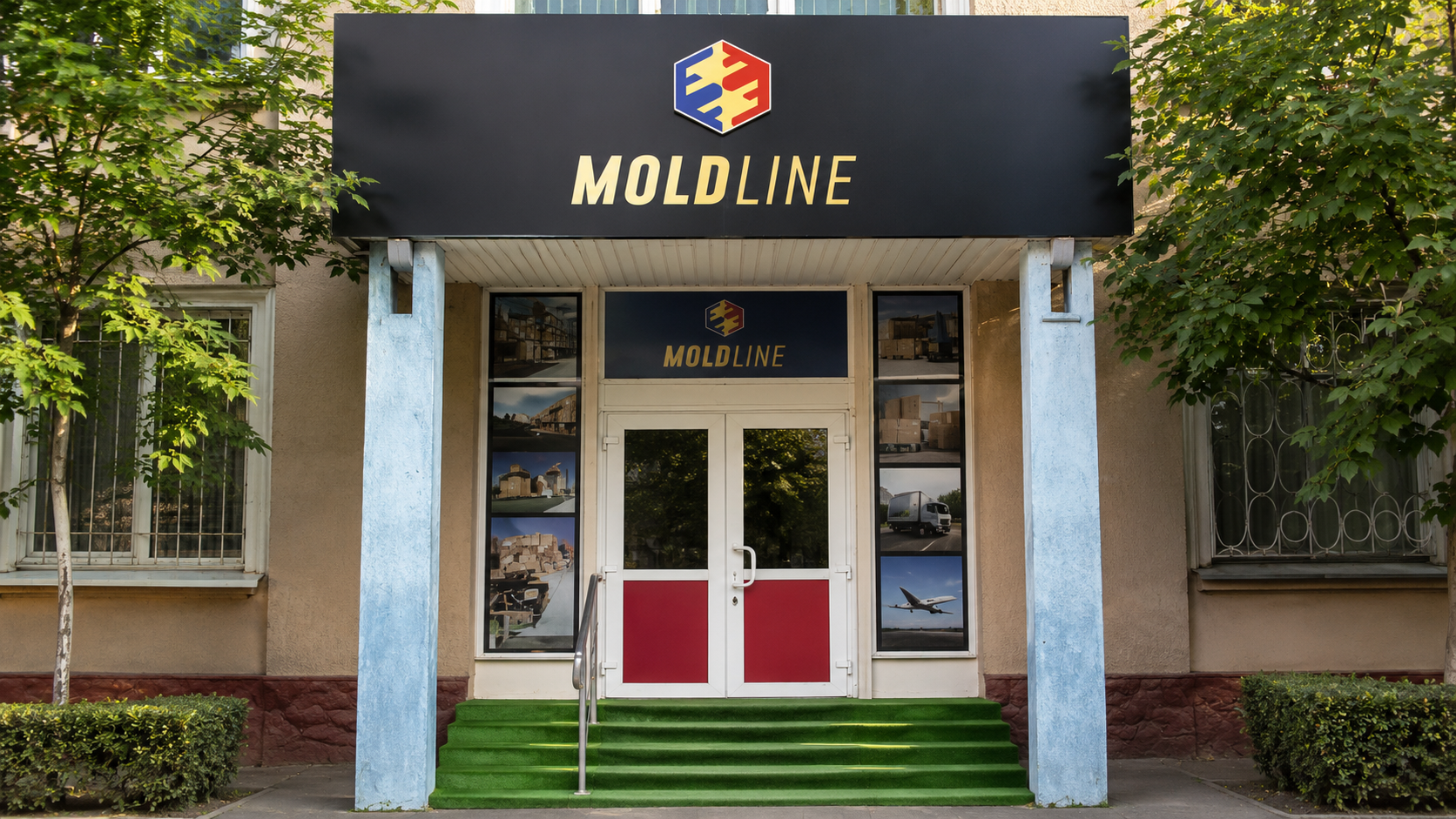 Вход в офис Moldline