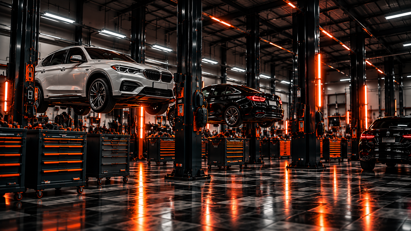 Ремонтная зона автосервиса AutoHub