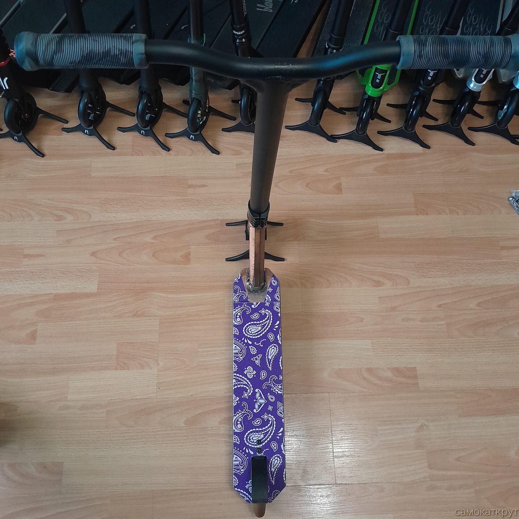 Oxelo mf1.8 медный бу трюковой самокат