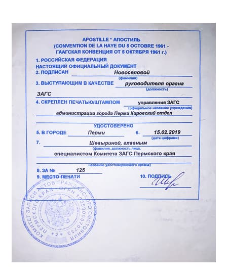 Выписка Минюст