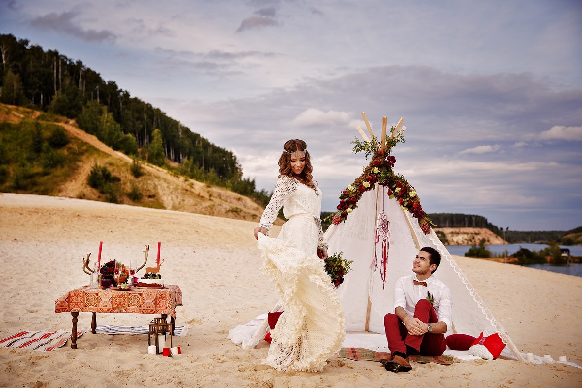 Бохо. Свадебное платье