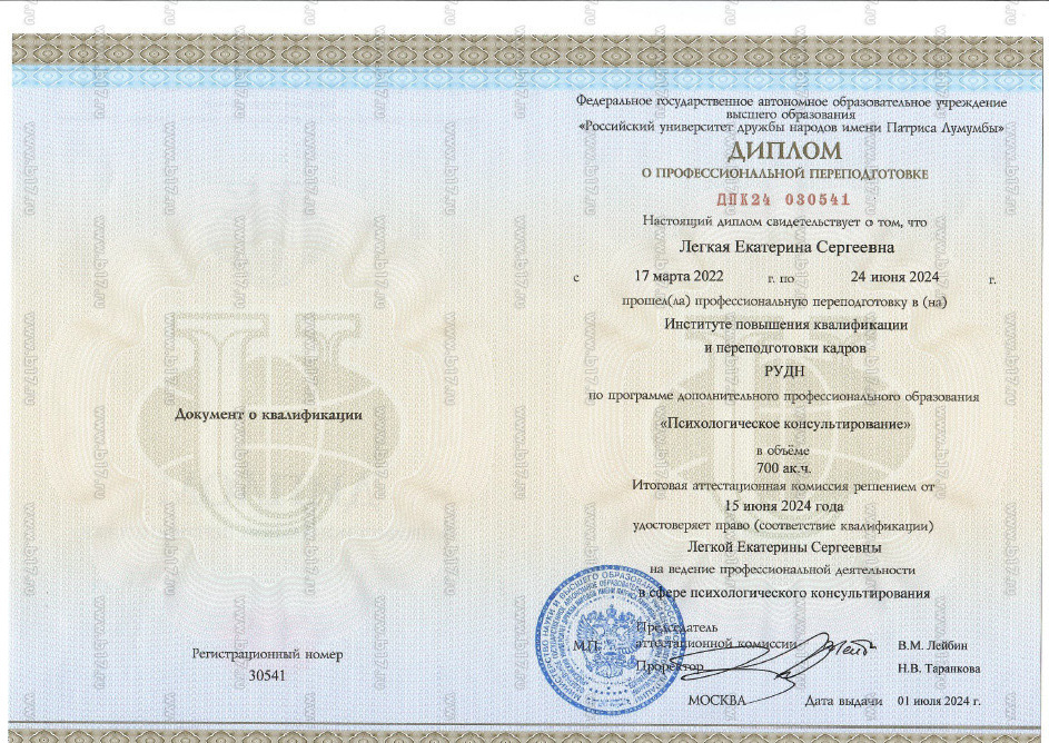Диплом РУДН