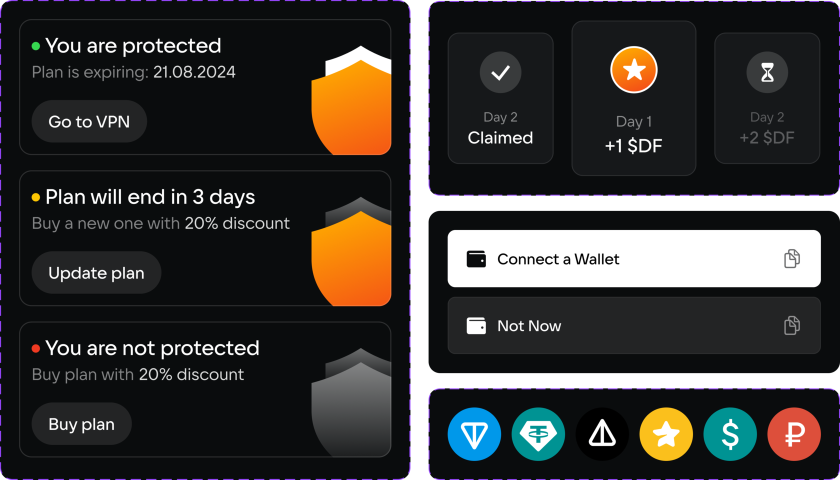 VPN Dashboard Interface