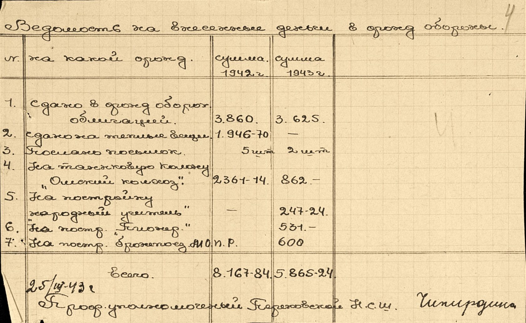 Квитанция