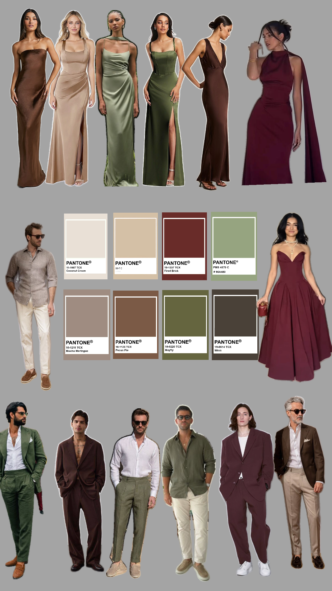 Пример образа в цветах свадьбы