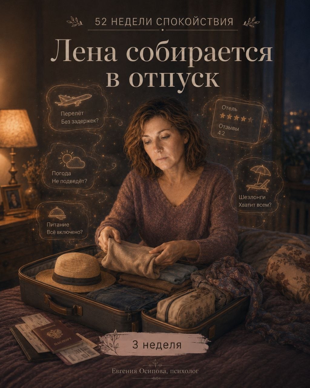 Лена собирается в отпуск. Неделя 3