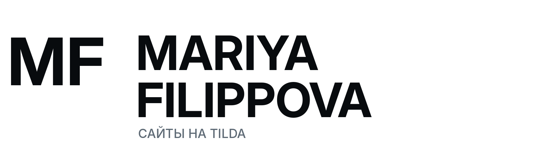 Mariya Filippova — сайты на Tilda