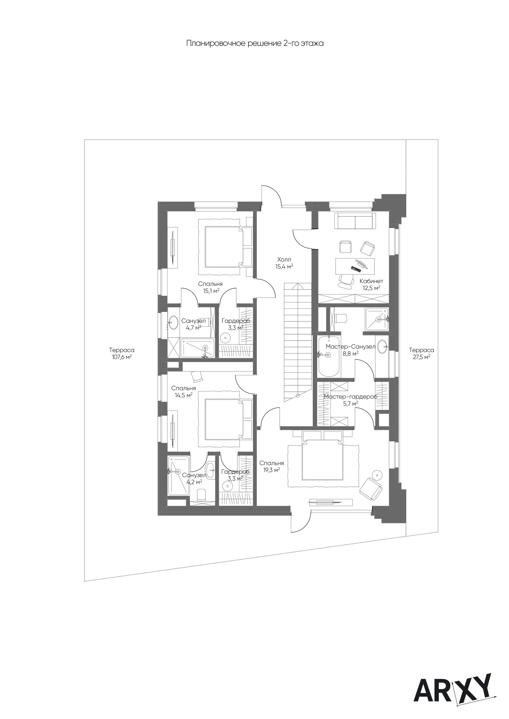 AURELIA — планировка 2 этажа